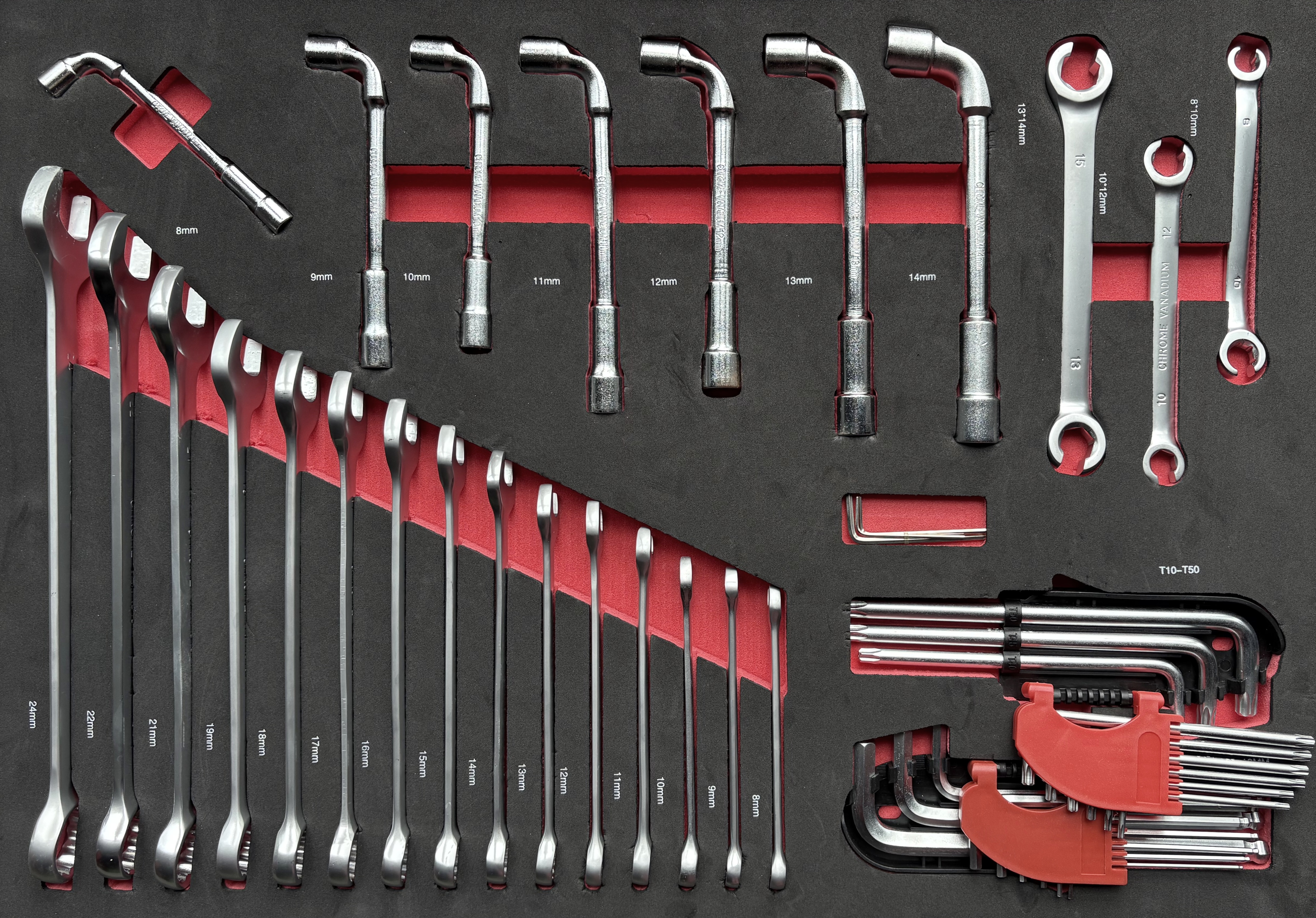 BL-5008 - Blacktool Dielenský vozík s náradím, 7 zásuviek (3)